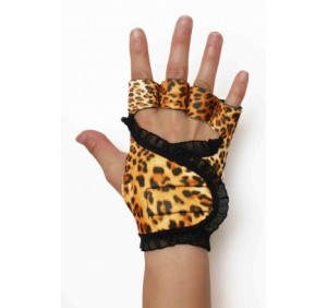 g-loves workout gloves leopard_2 black trim