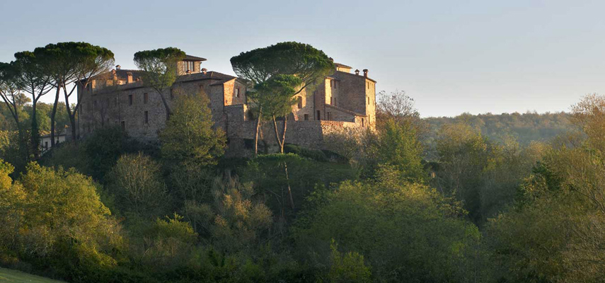 castel monastero profile view