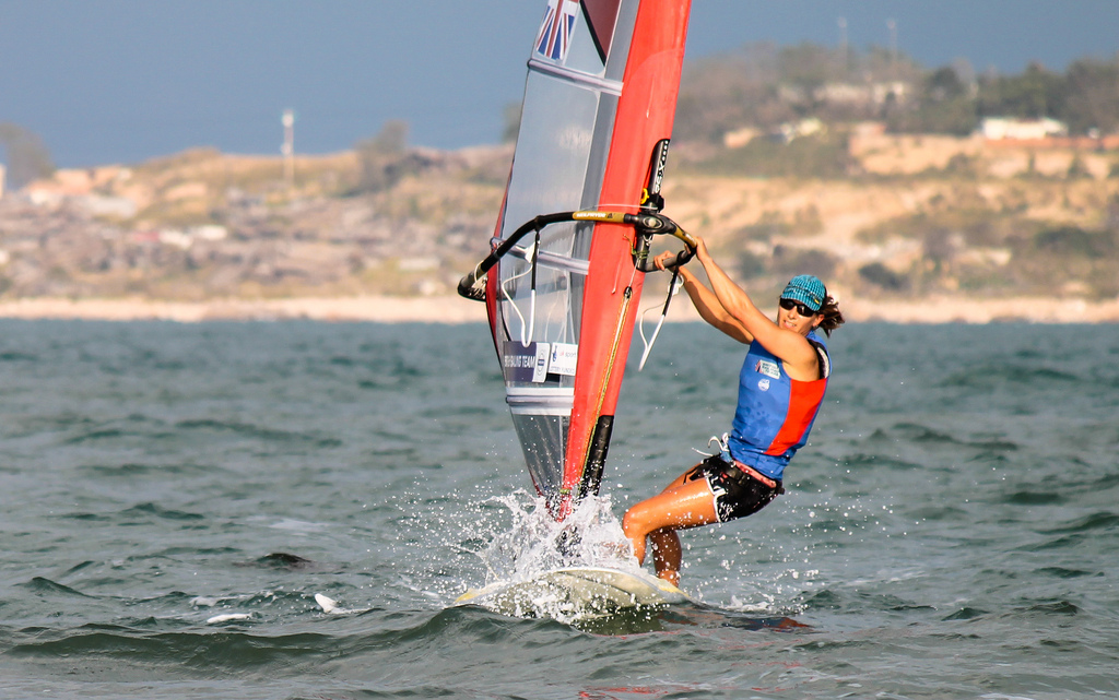 Bryony Shaw GBR Women's RS-X [ISAF Media Library]