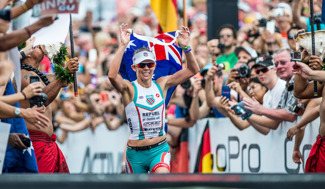  Mirinda Carfrae adds a second title to her IRONMAN resume.[http://eu.ironman.com/media-library/images/galleries/events/ironman/world-championship/2013/the-winners.aspx#ixzz2hdg1drtg] [Nils Nilsen]