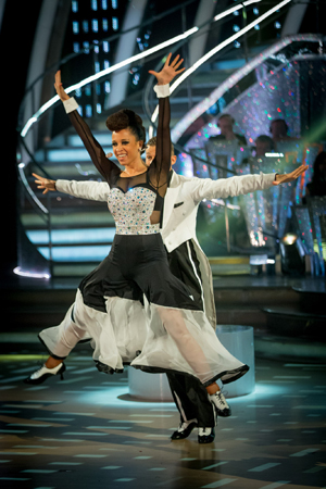 Natalie Gumede during her Qucikstep routine last week