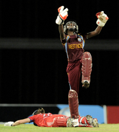 England vs West Indies ahead of final. WIndies Super Over. Lydia Greenway is run out for 37 after doing much to level to eventually level the scores [http://www.ecb.co.uk/news/photos/west-indies-v-england-womens-twenty20-tri-series-0]