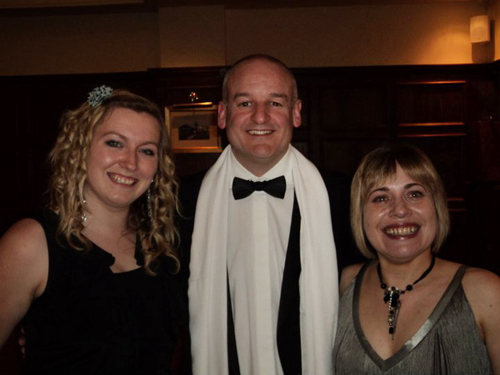 WEEK 1 Black tie ball with our teacher Maxine on left