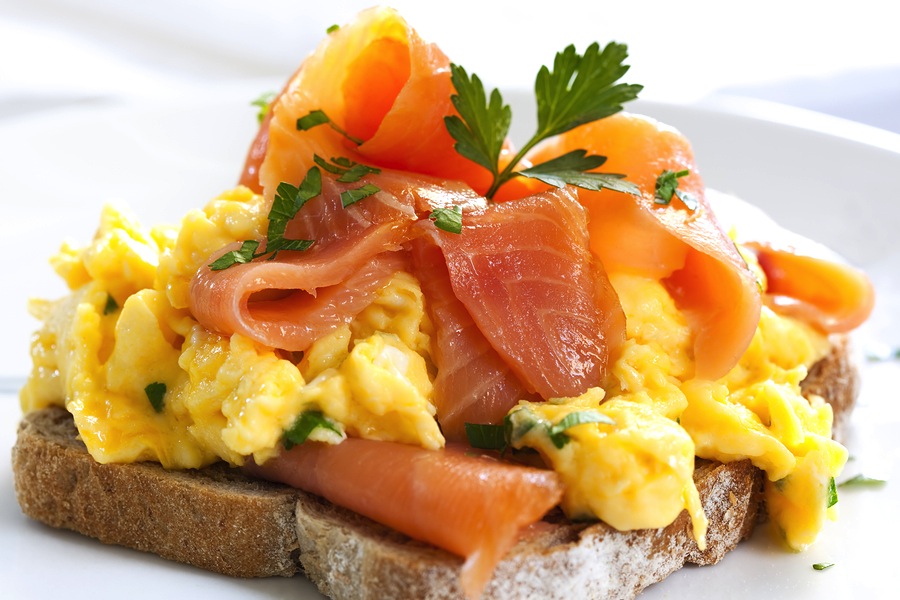 bigstock-Scrambled-eggs-with-smoked-sal-14356253