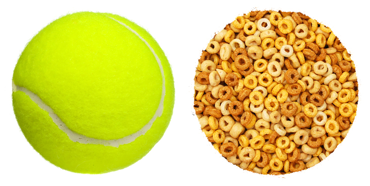 Tennis Ball and Cereal