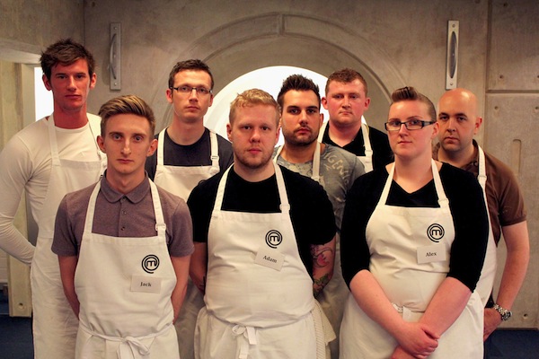 Masterchef contestants, Adam, far left, used Sous Vide on Tuesday (we're tipping him as a contender)