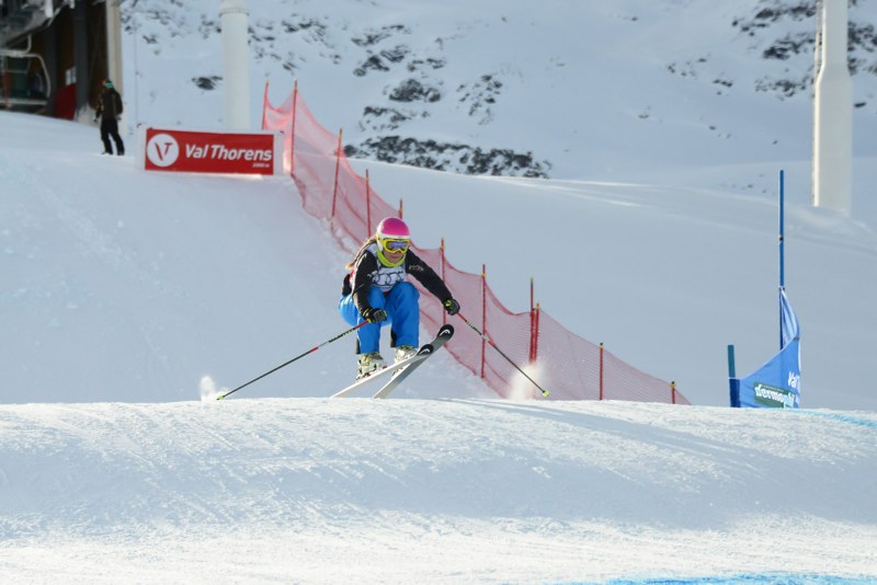 Emily Sarsfield, Val Thorens world cup, credit: Rich Roberts. [http://www.emilysarsfield.com/emilyskicross/gallery/Pages/2013_world_cup_season_so_far.html#2]