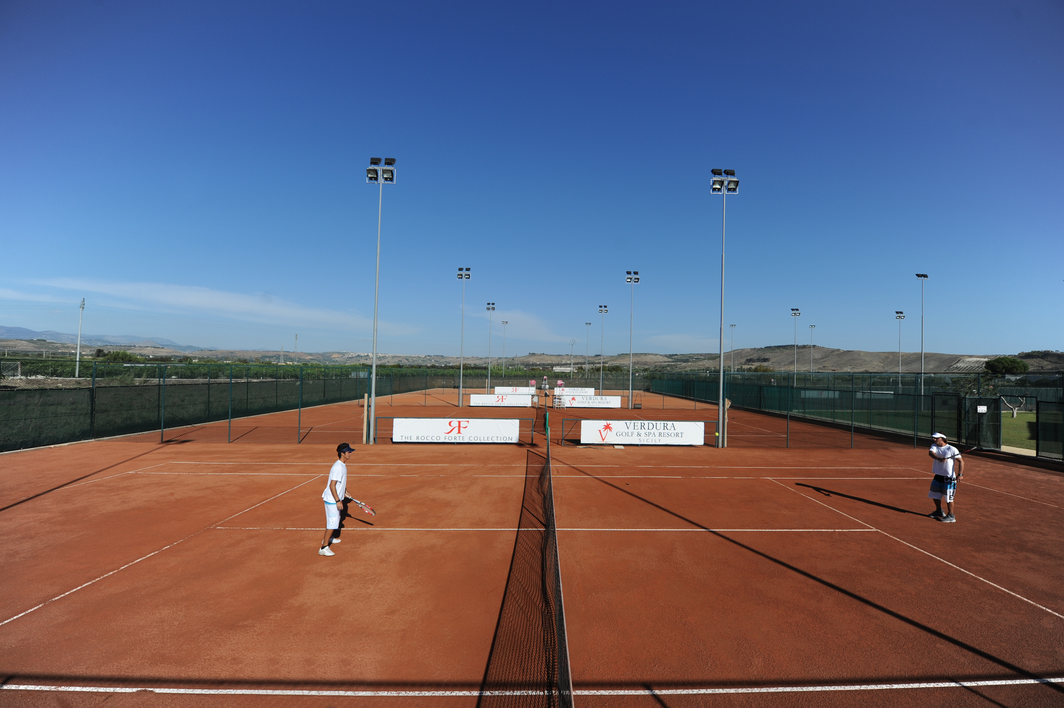 clay courts at Verdura