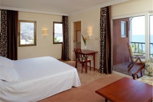 All rooms have a balcony - many with views over the pool and sea