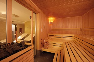 The hottest sauna (the Finnish sauna) heats up to a whopping 90'C