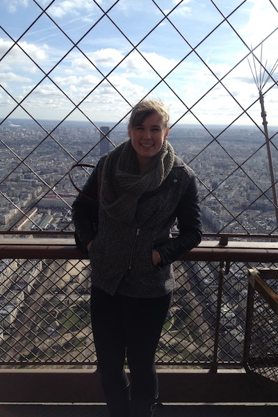 Me at the top of the Eiffel Tower