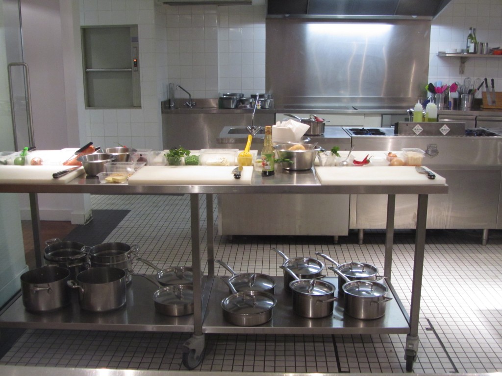 the kitchens at L'Atelier des Chefs