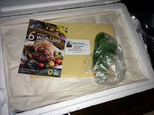 Inside the box - recipes and mint.