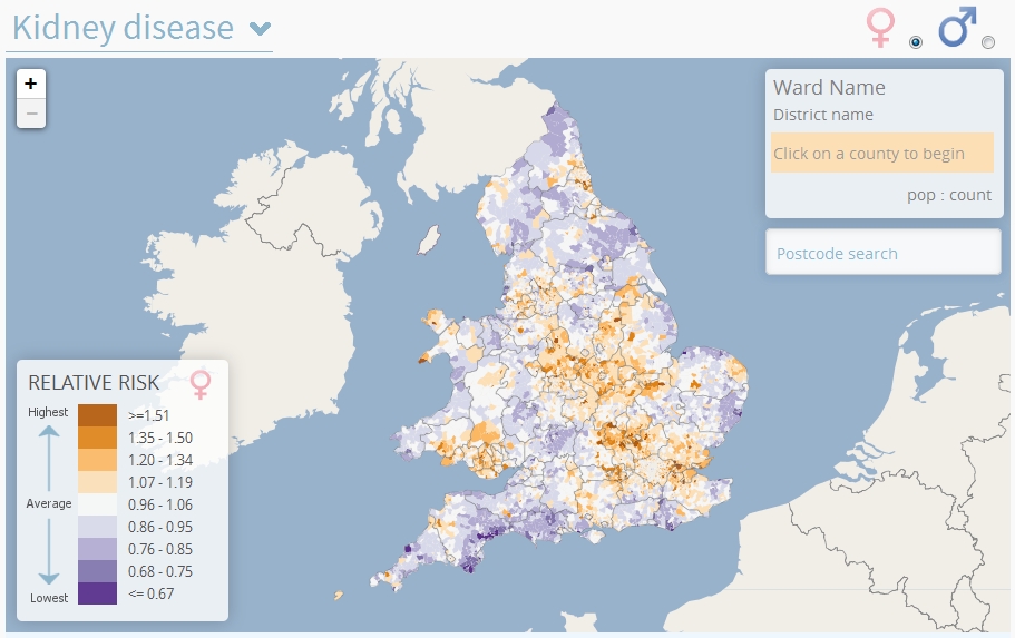 kidney disease map