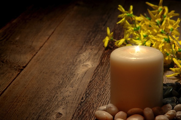 Spiritual Meditation And Reflection Pillar Candle