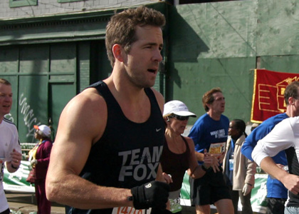 Ryan Reynolds running the New York Marathon