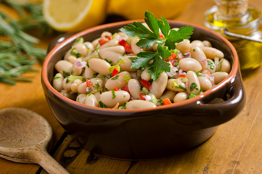 White Bean Salad with Spring Onions and Parsley