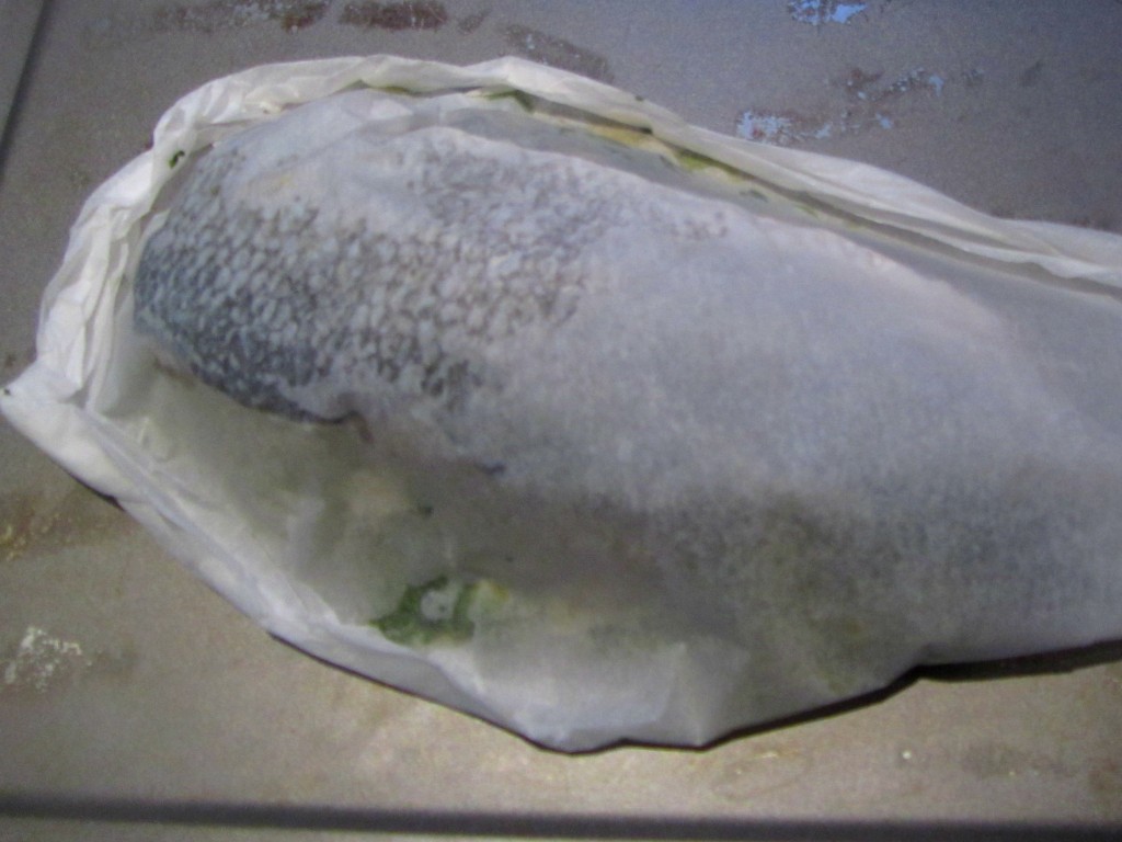 en papillote ready for oven