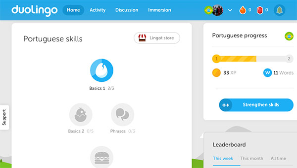 Duolingo  Home copy