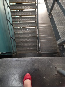 The stairs of death. Phew!