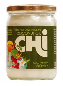 I bought Chi Extra Virgin Organic 100 per cent raw coconut oil for the job. At around £9 a jar it's pricey but you're bound to swallow a little and you're having it everyday so you might as well get the best you can afford