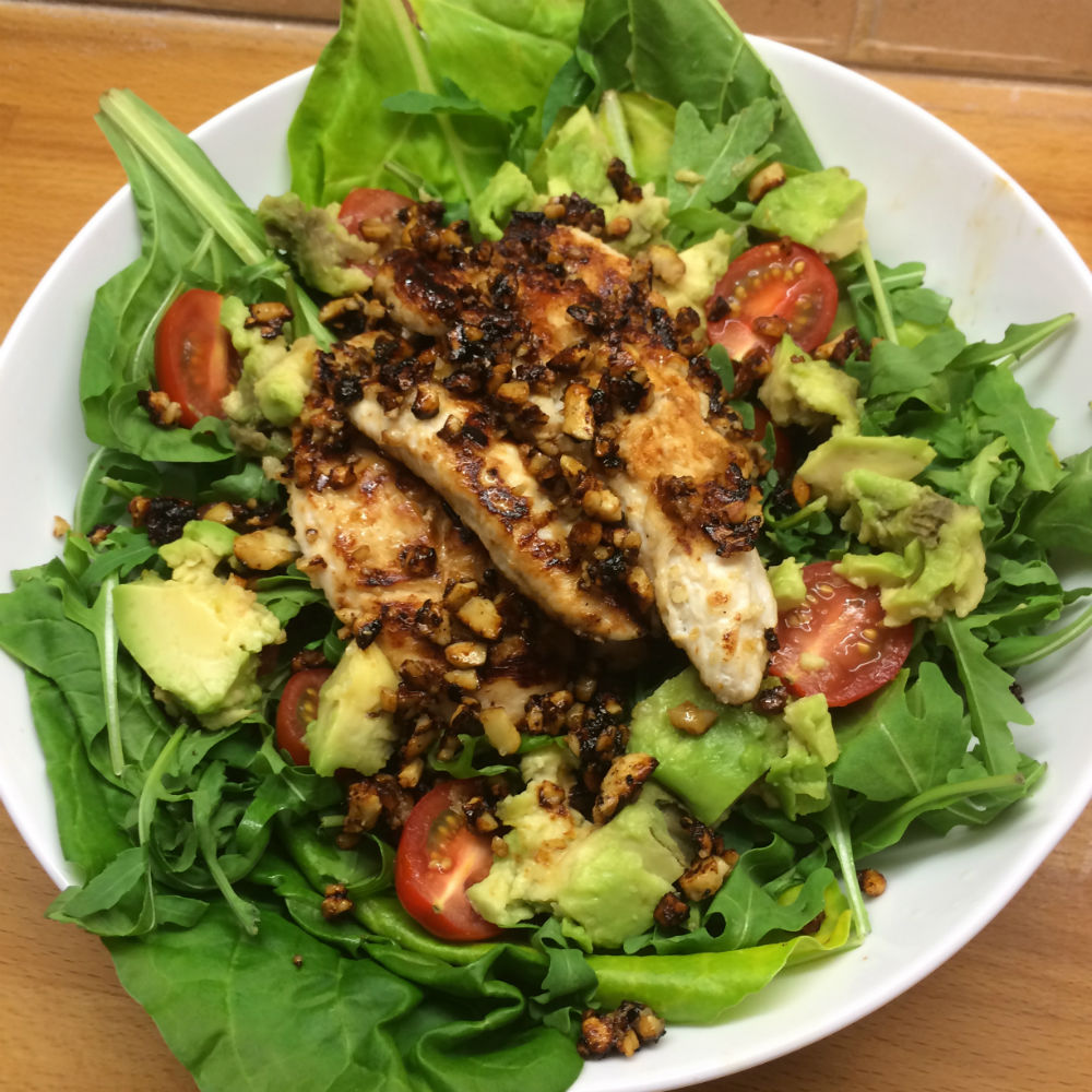 #LeanIn15 recipe: Honey cashew coated chicken with avocado salad from ...