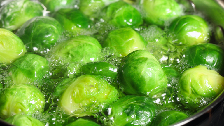 Boiling Brussel Sprouts