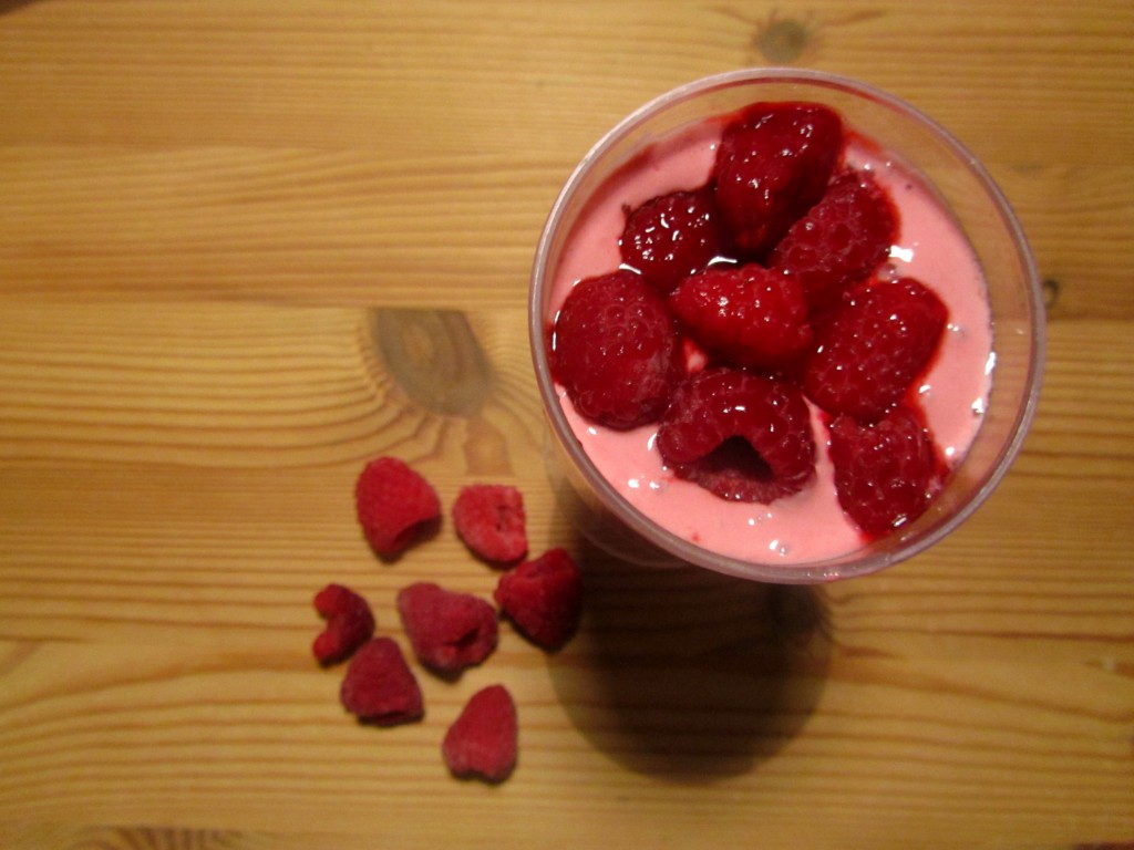 No -sugar raspberry fool