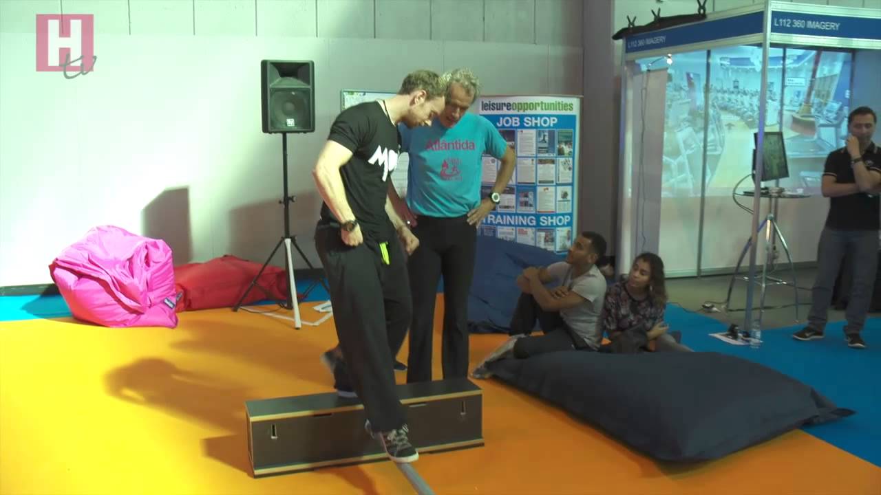 Fit in 2015 Jumping off blocks and leaping over obstacles some of