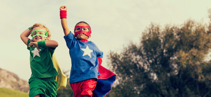 kids in superhero clothes, 8 steps to achieving your goals by Healthista.com