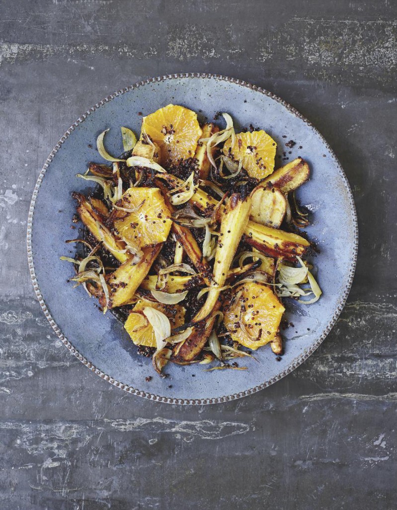 Honeyed Parsnip Quinoa With Chilli Cardamon and Orange