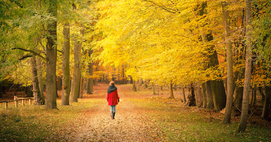 Woman walking in park, How to find the right exercise balance, by Healthista.com