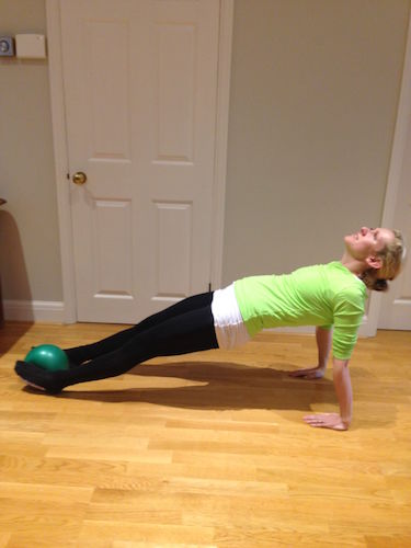 Roll up to reverse plank, by Healthista.com