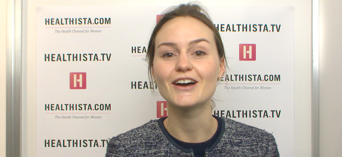 girl doing vox pop, What's the best health advice you ever got by Healthista.com