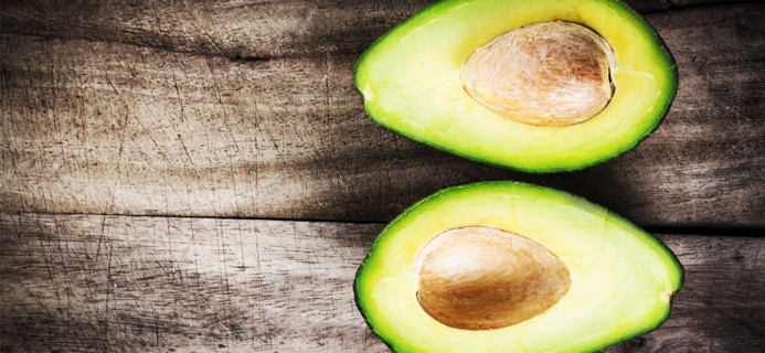 avocado halves, top ten foods for fertility by healthista.com