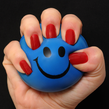 stress ball, by Healthista.com