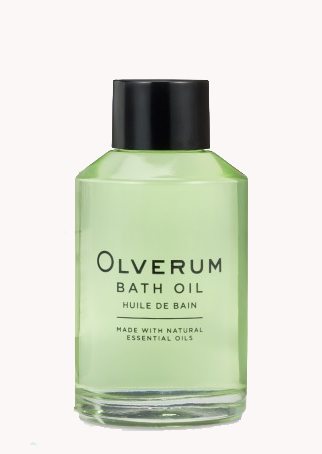 olverum bath oil, isolated, by healthista