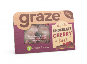 dark chocolate cherry tart, graze, by healthista.com