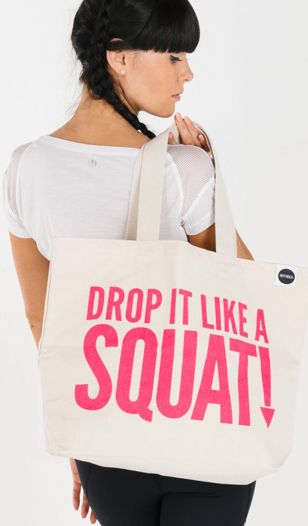 Hey Holla bag Drop it like a squat, trends for autumn, by healthista.com