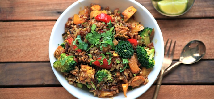 Tofu and Wild Rice, slider, 5 foods for vegetarians, by healthista.com