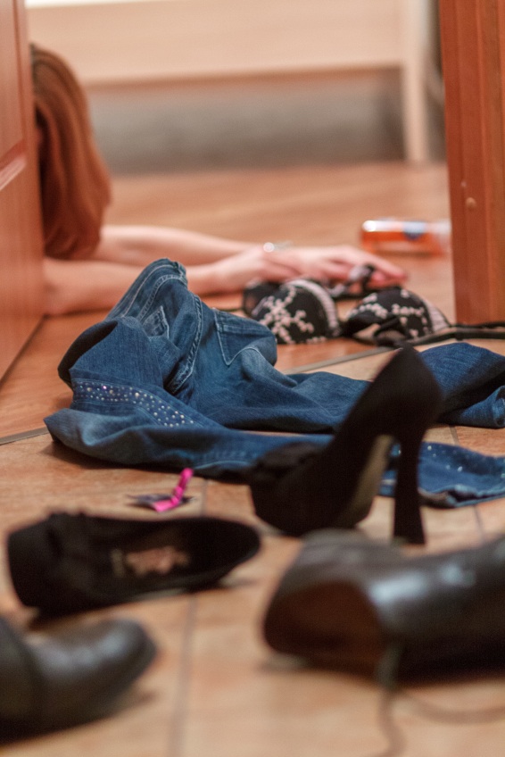 clothes on bedroom floor, ways to spice up your sex life, by healthista.com