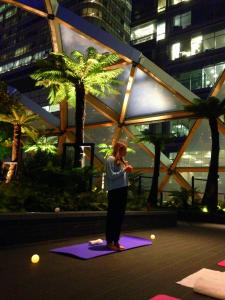 roof top yoga