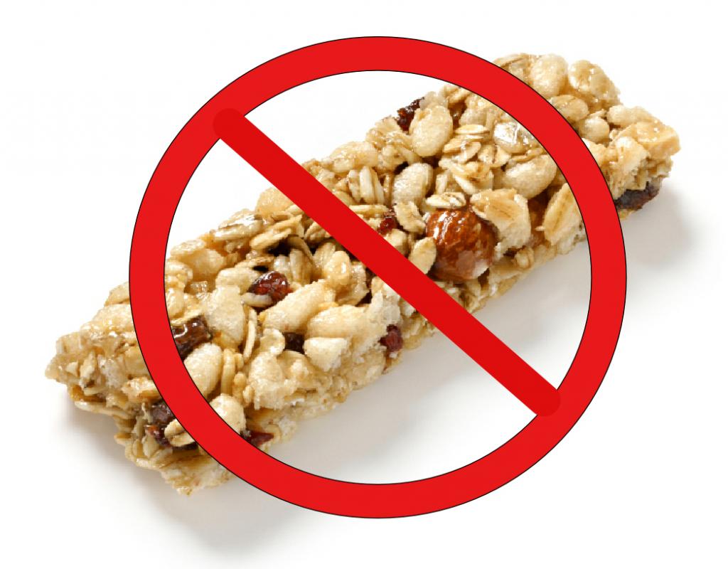 no granola bars. how to lose 2 stone. by healthista