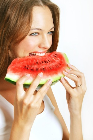 Consuming fruits and vegetables that are high in water more efficiently reb...