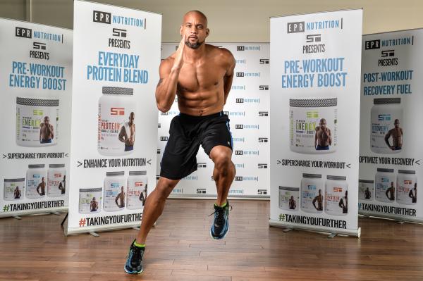 shaun T running food diary holding his protein range by Healthista