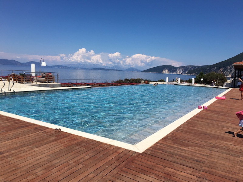 The main pool with its panoramic views