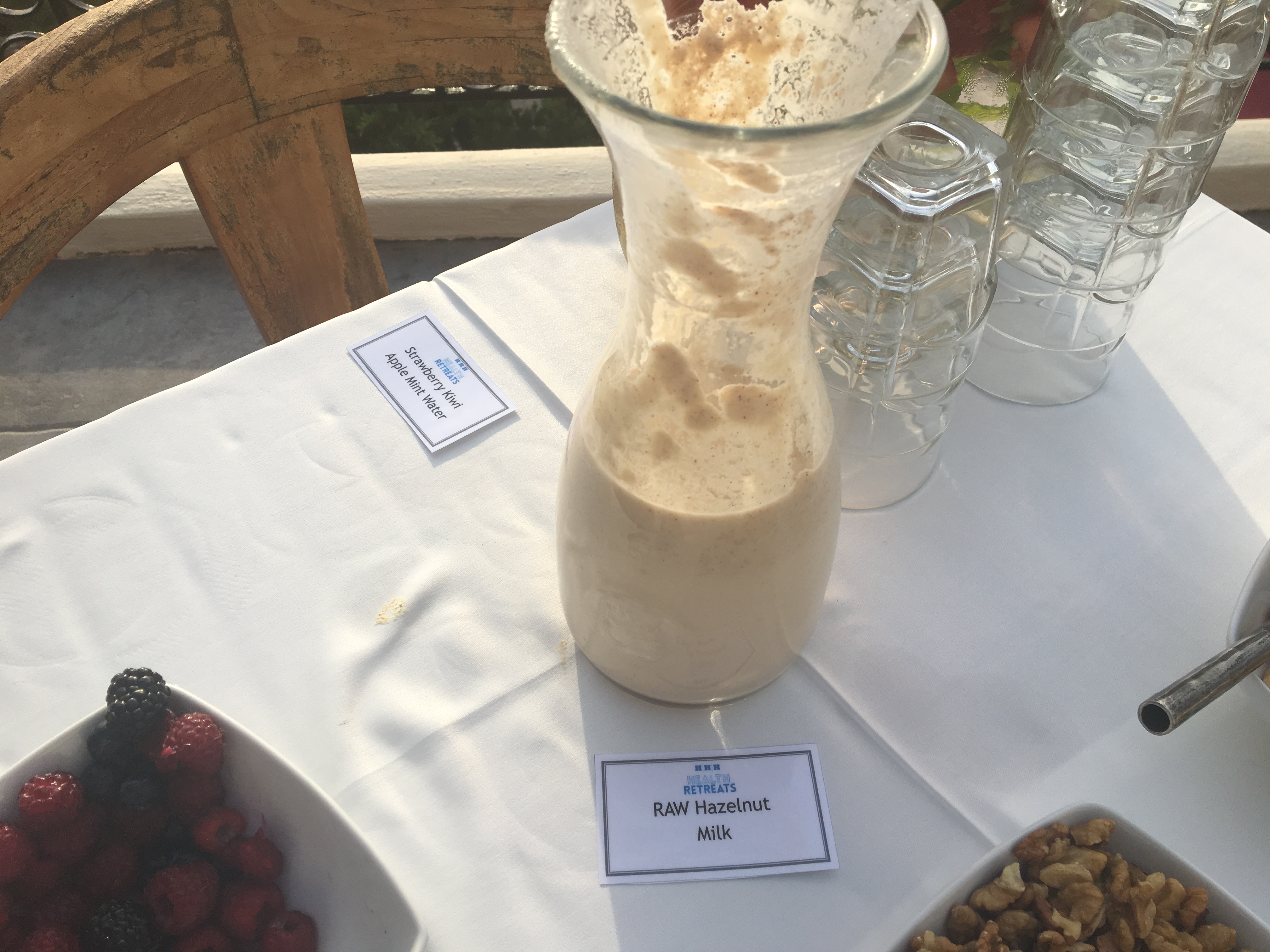 raw hazelnut milk