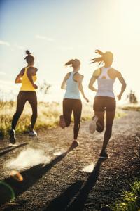 Women running