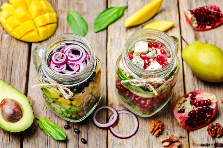 vegan food in jars, eating out as a vegan - my 4 week no meat, egg or dairy challenge by healthista