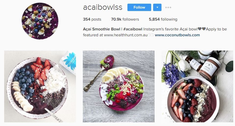 Everyone is loving food trend Acai bowls 